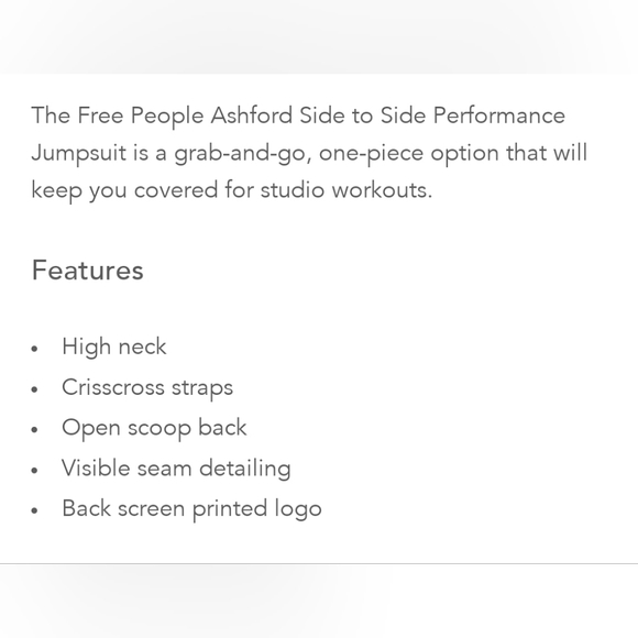 23. FREE PEOPLE MOVEMENT Ashford Performance Jumpsuit - Picture 10 of 11